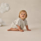 Quincy Mae Waffle Tee + Short Set - Sky Stripe