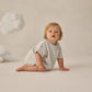 Quincy Mae Waffle Tee + Short Set - Sky Stripe