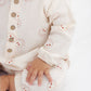 Quincy Mae Woven Jumpsuit - Heart Eyes