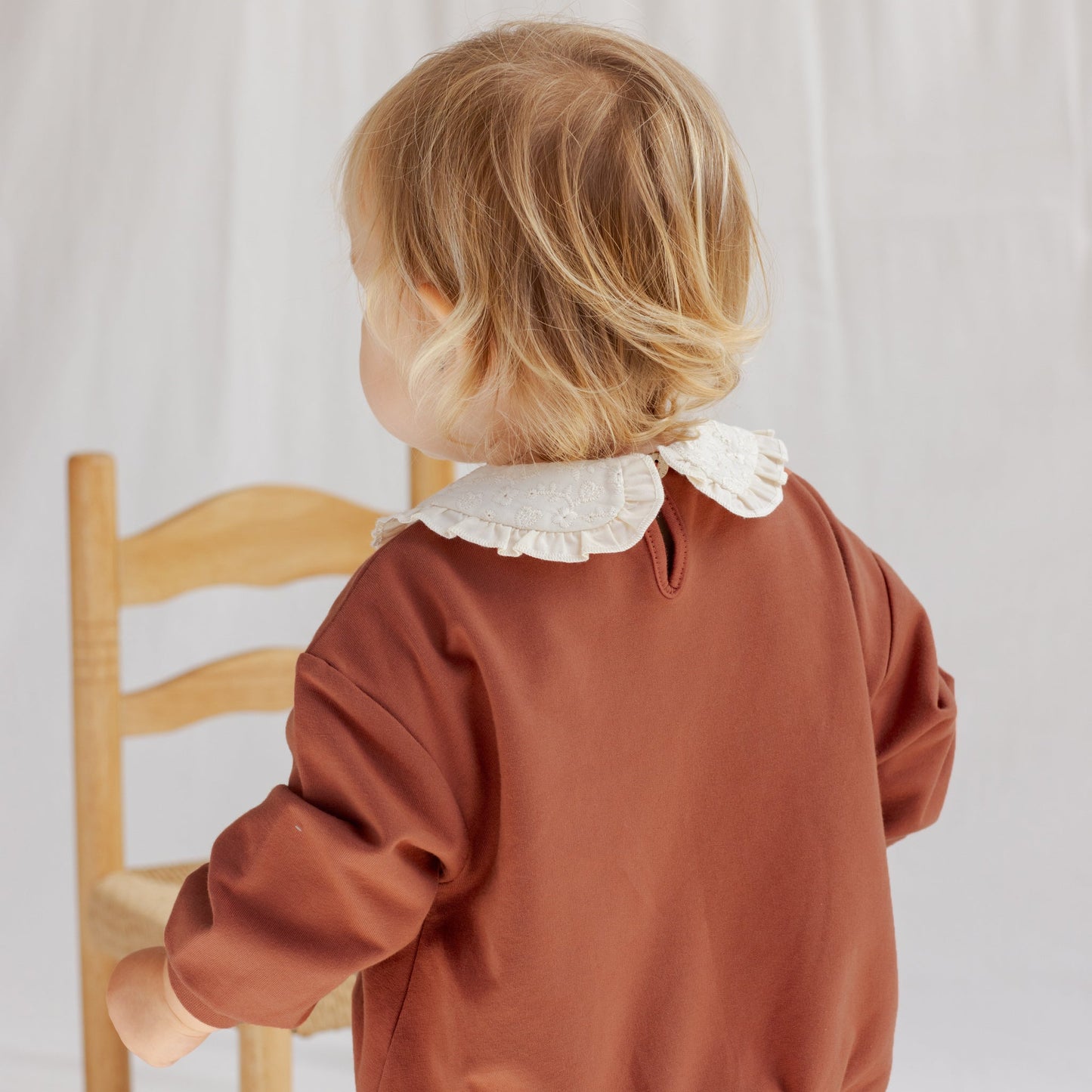 Quincy Mae Collared Sweatshirt - Mon Amour