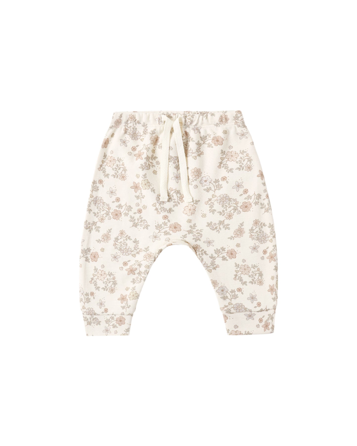 Quincy Mae Drawstring Pant - Floral Vine