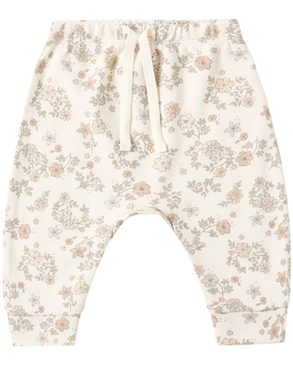 Quincy Mae Drawstring Pant - Floral Vine