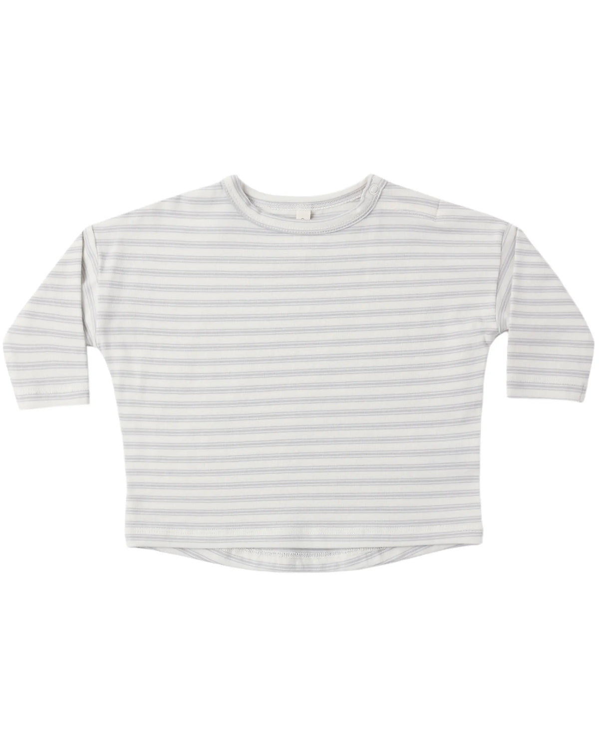 Quincy Mae Long Sleeve Tee - Cloud Stripe