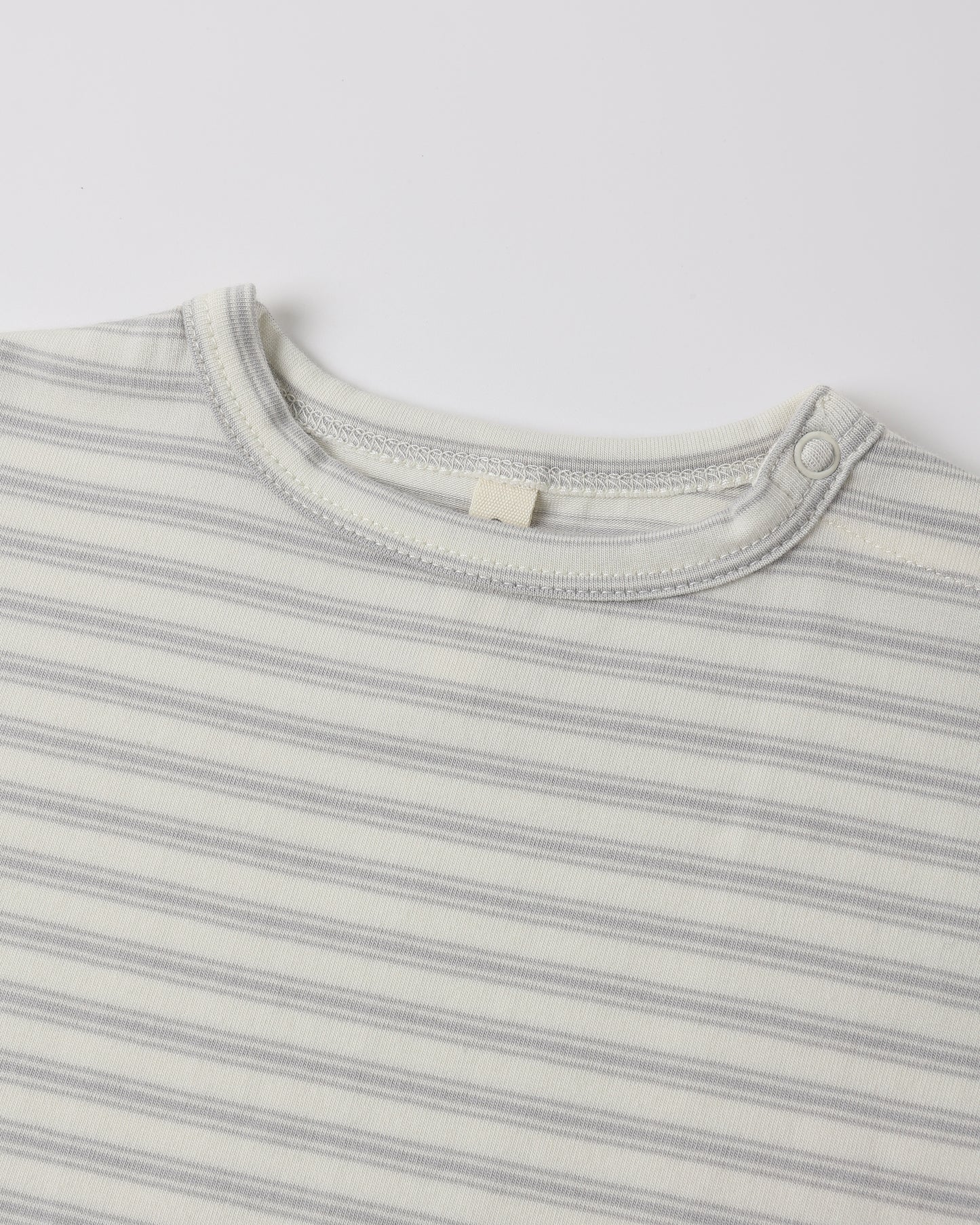 Quincy Mae Long Sleeve Tee - Cloud Stripe