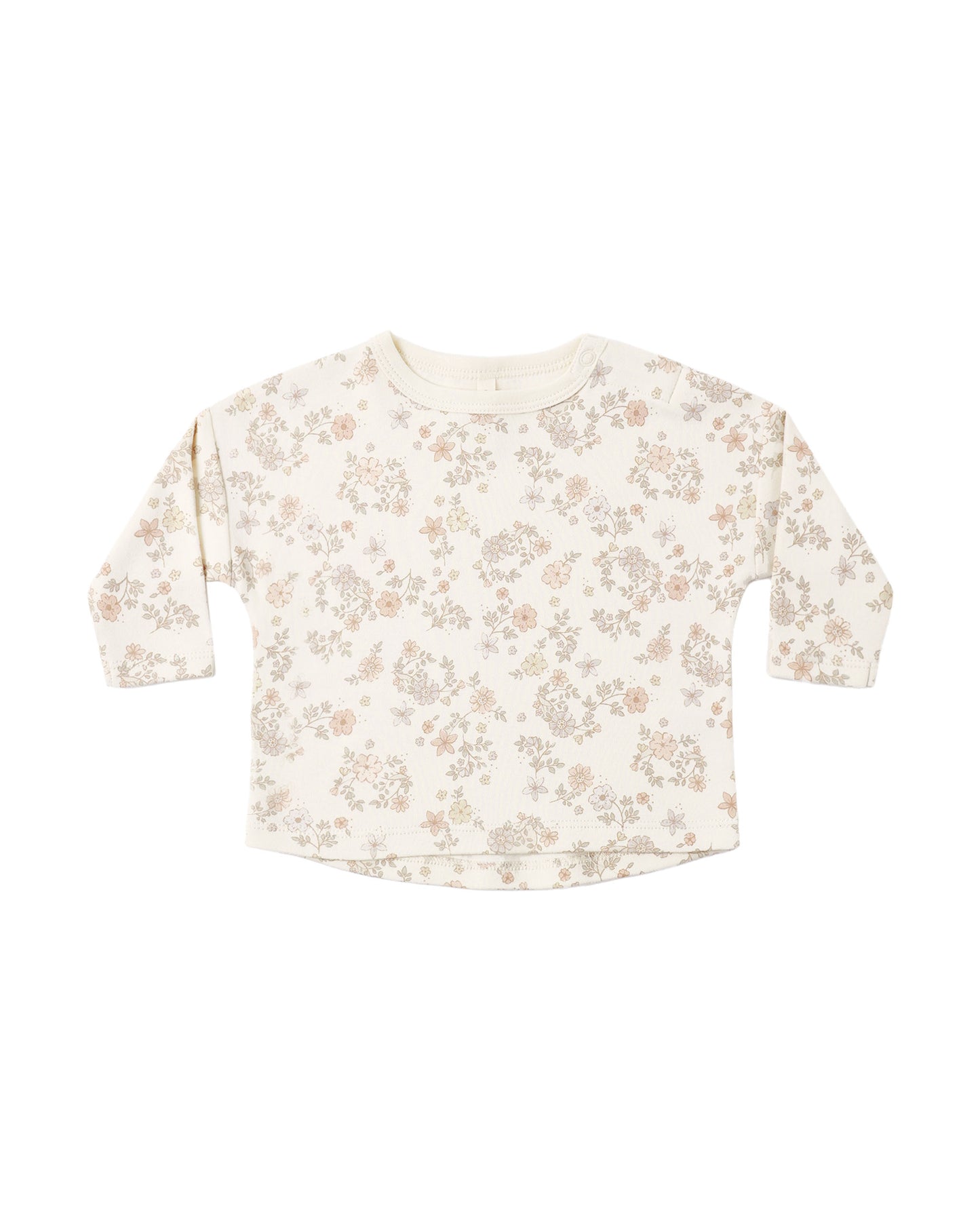 Quincy Mae Long Sleeve Tee - Floral Vine