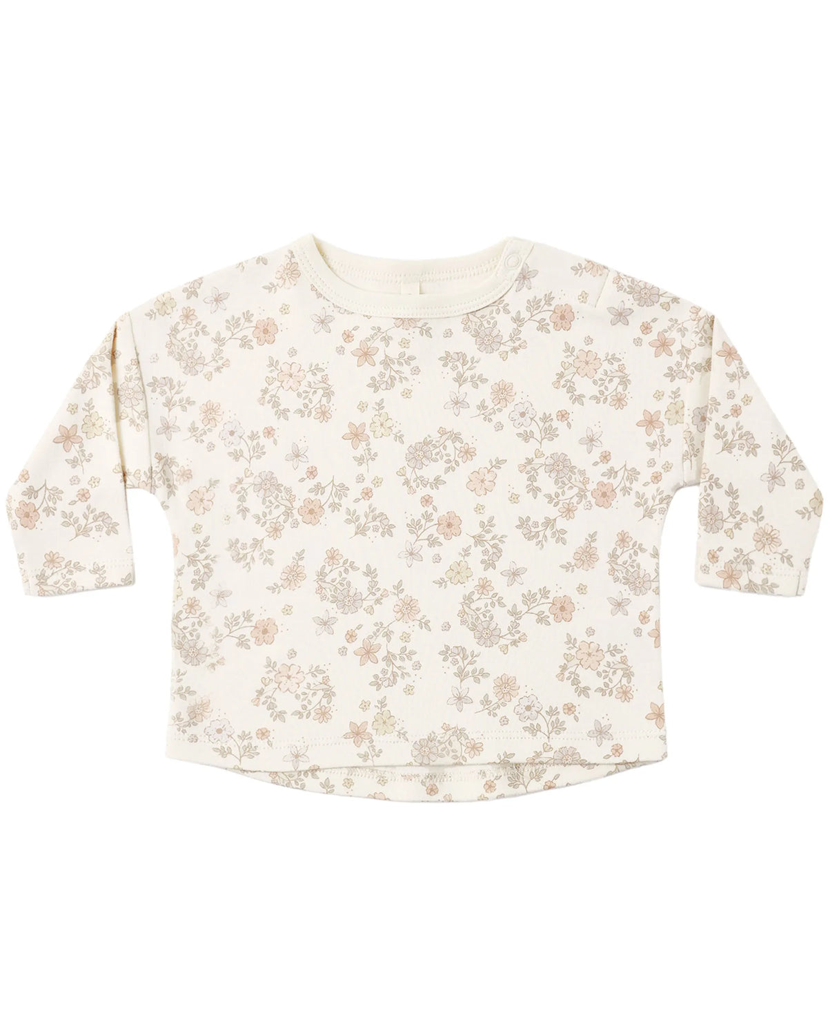 Quincy Mae Long Sleeve Tee - Floral Vine