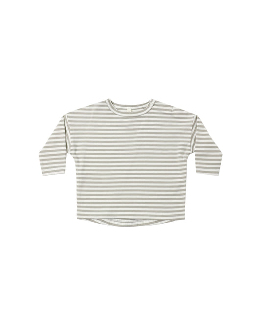 Quincy Mae Long Sleeve Tee - Laurel Stripe