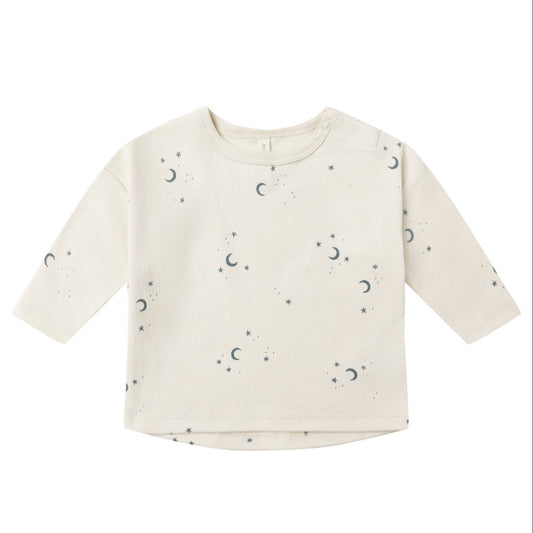 Quincy Mae Long Sleeve Tee - Moons