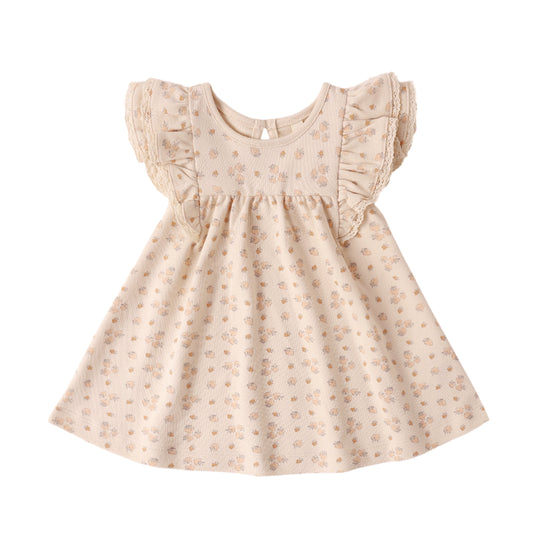 Quincy Mae Flutter Dress - Strawberries