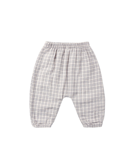 Quincy Mae Woven Pant - Blue Gingham