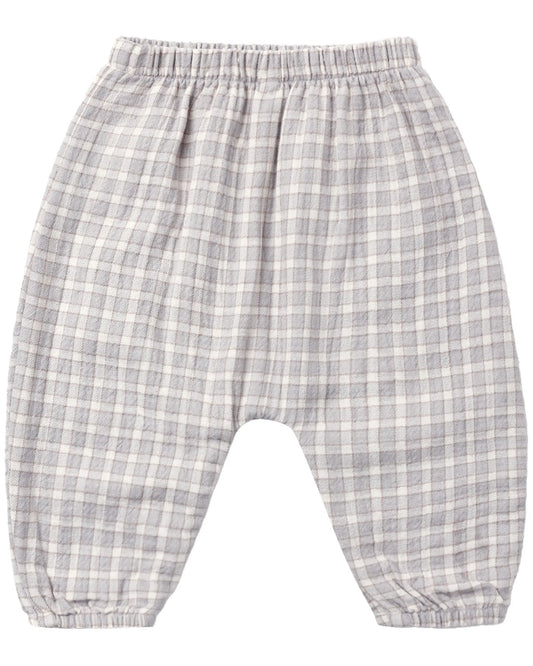 Quincy Mae Woven Pant - Blue Gingham