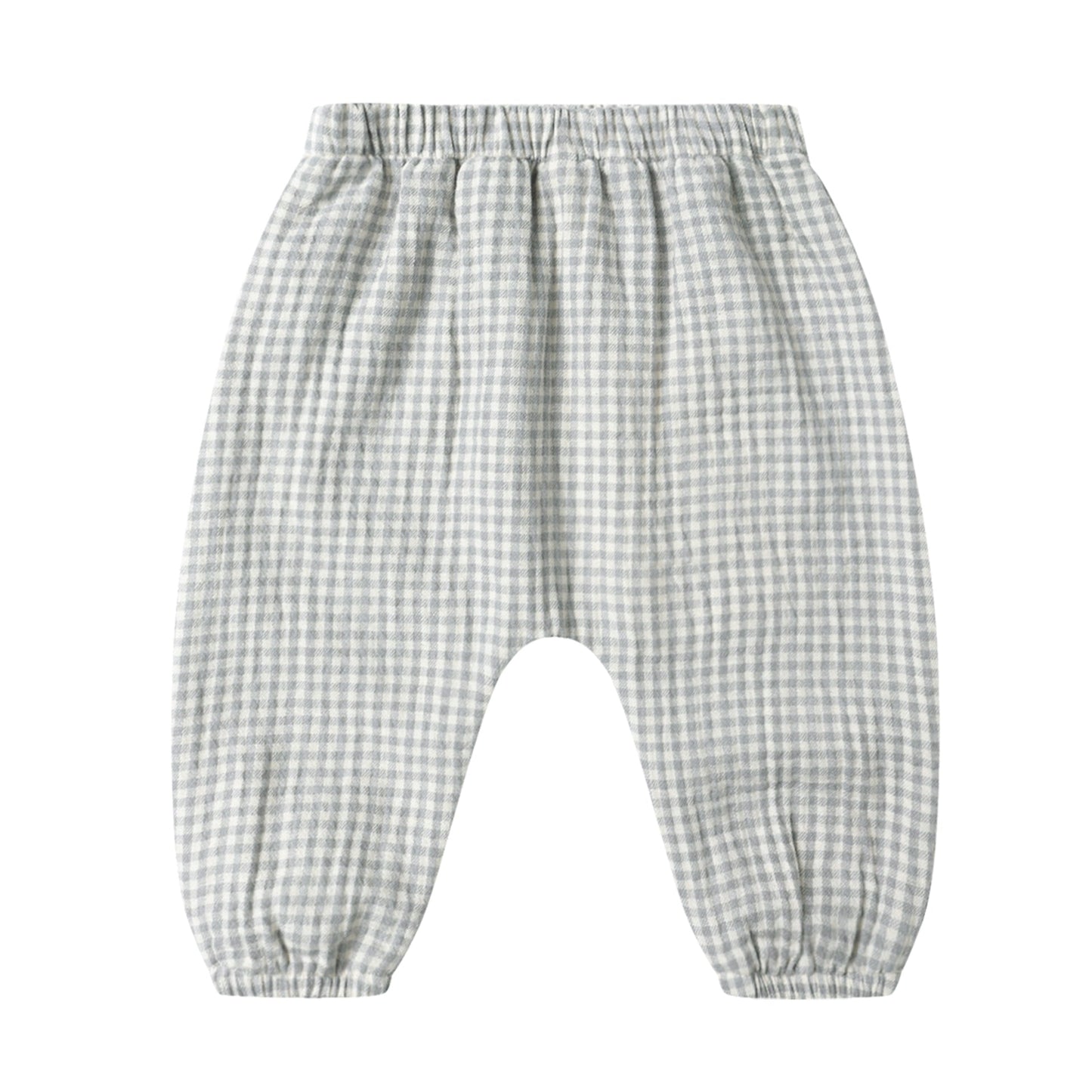 Quincy Mae Woven Pant - Blue Gingham