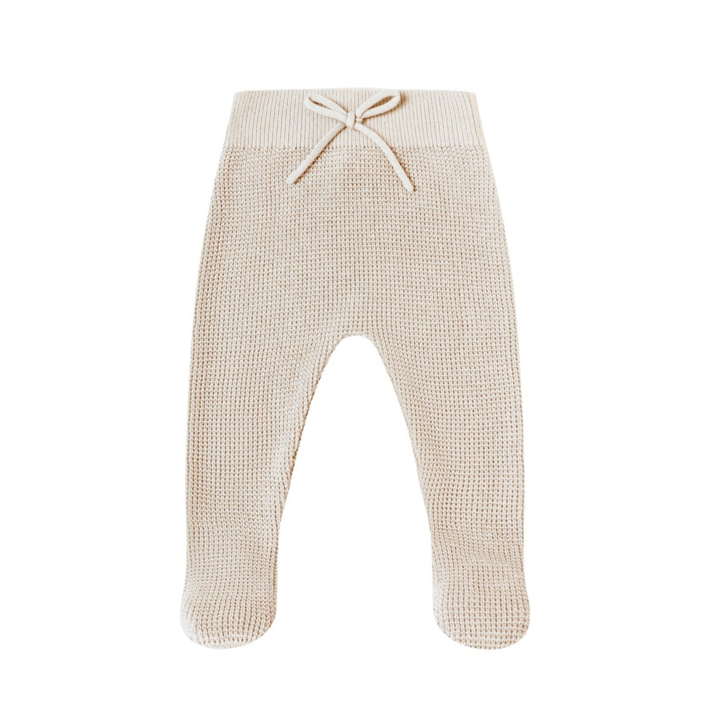 Quincy Mae Footed Knit Pant - Oat