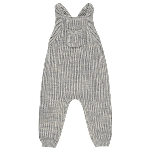 Quincy Mae Knit Overall - Heathered Blue