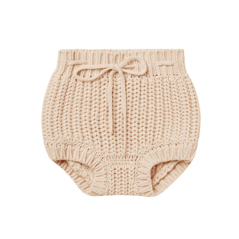 Quincy Mae Knit Tie Bloomer - Shell