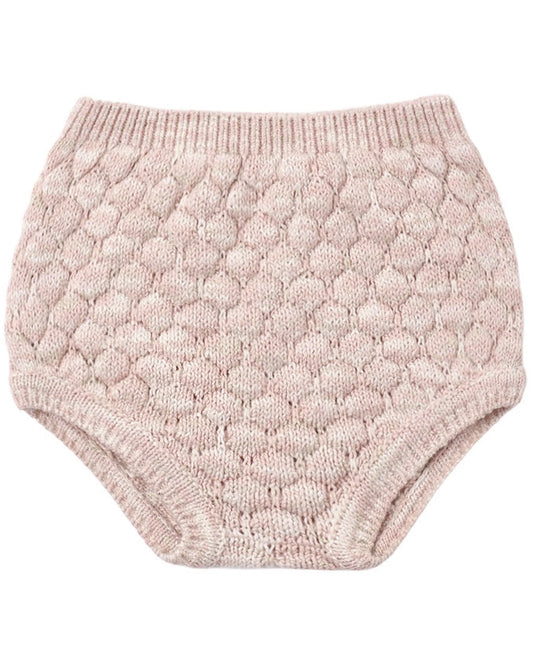 Quincy Mae Knit Bloomer - Dusty Rose Speckle