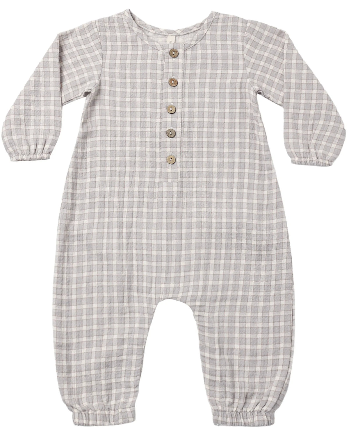Quincy Mae Woven Jumpsuit - Blue Gingham