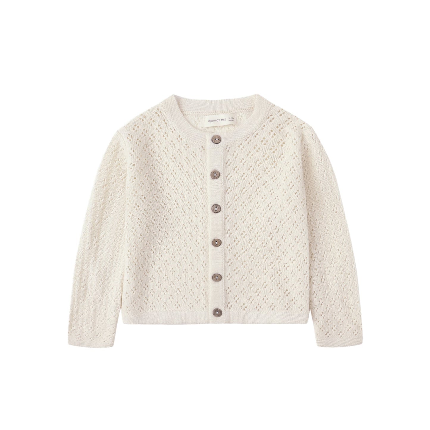 Quincy Mae Knit Cardigan - Natural