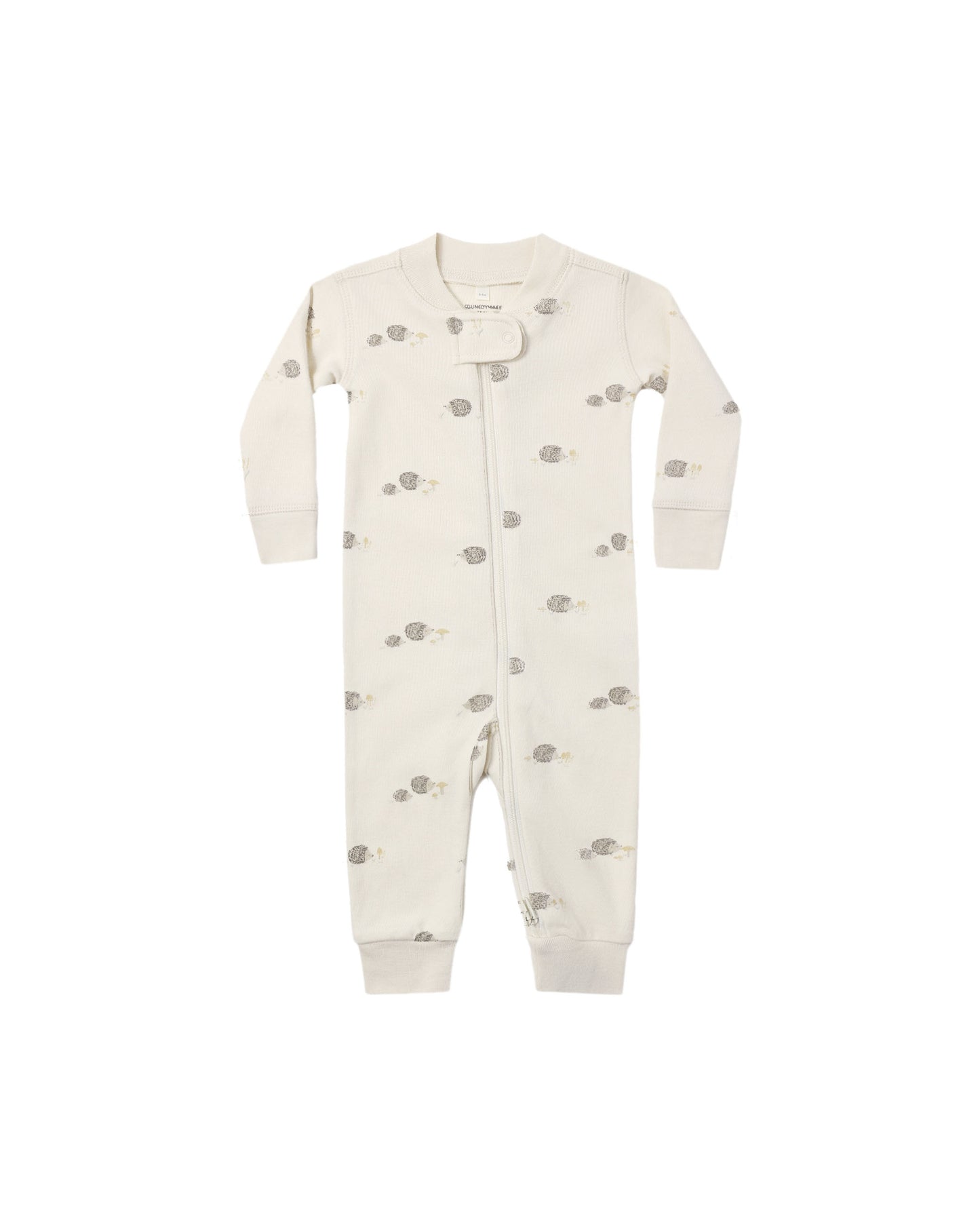 Quincy Mae Zip Long Sleeve Sleeper - Hedgehog