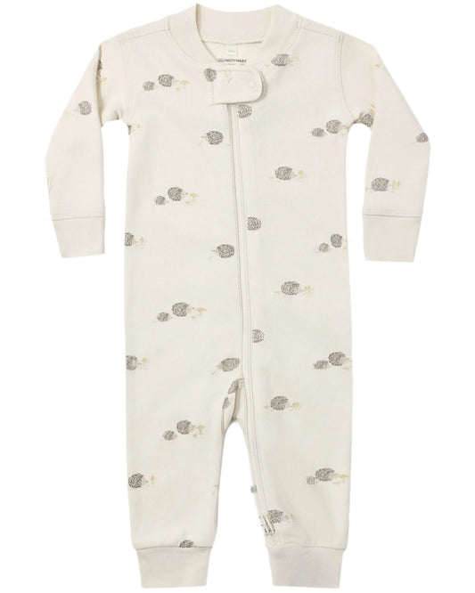 Quincy Mae Zip Long Sleeve Sleeper - Hedgehog