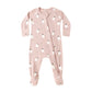 Quincy Mae Bamboo Zip Footie - Pink Ghosts