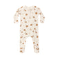 Quincy Mae Bamboo Zip Footie - Harvest Friends