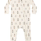 Quincy Mae Bamboo Zip Footie - Costume Kittens