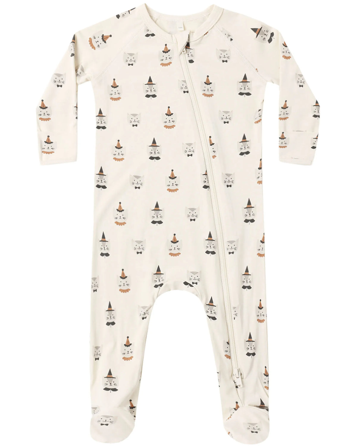 Quincy Mae Bamboo Zip Footie - Costume Kittens