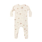 Quincy Mae Bamboo Zip Footie - Woodland