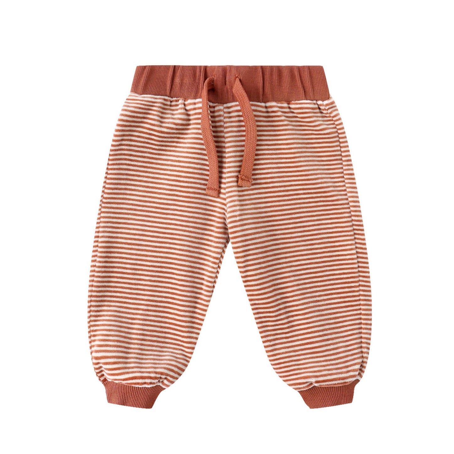 Quincy Mae Velour Relaxed Sweatpant - Candy Stripe