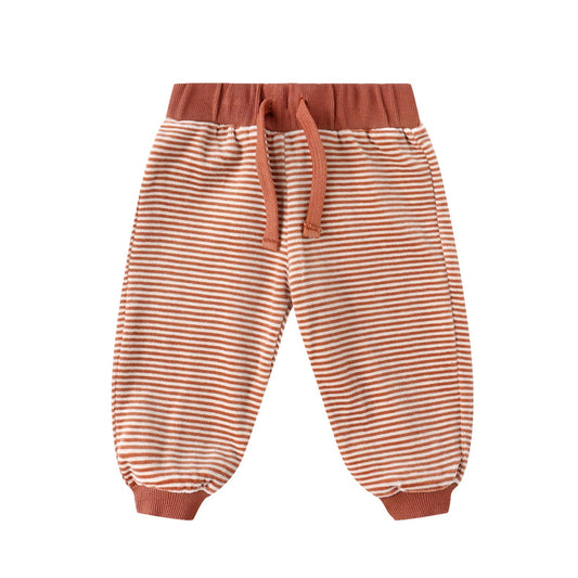Quincy Mae Velour Relaxed Sweatpant - Candy Stripe