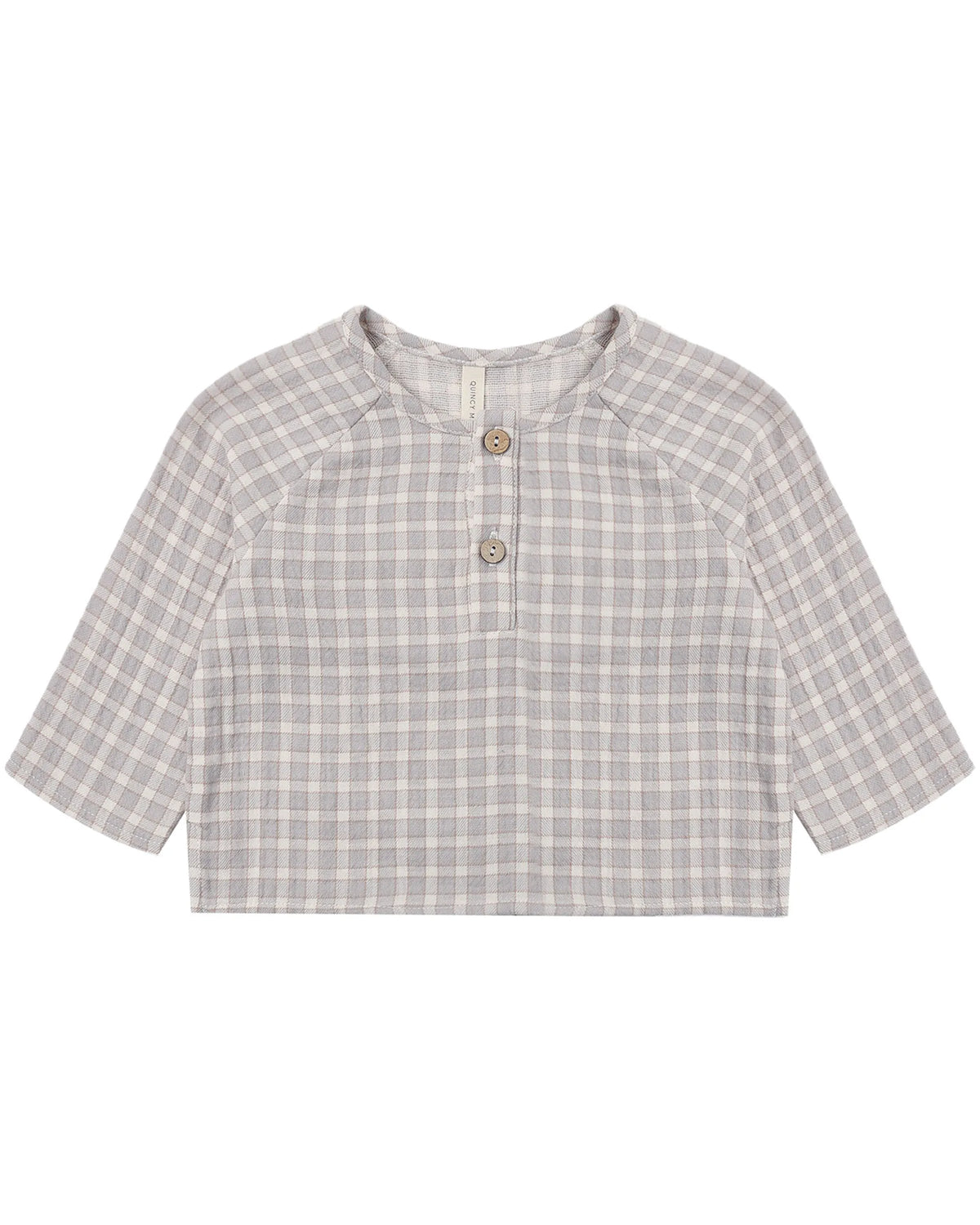 Quincy Mae Zion Shirt - Blue Gingham