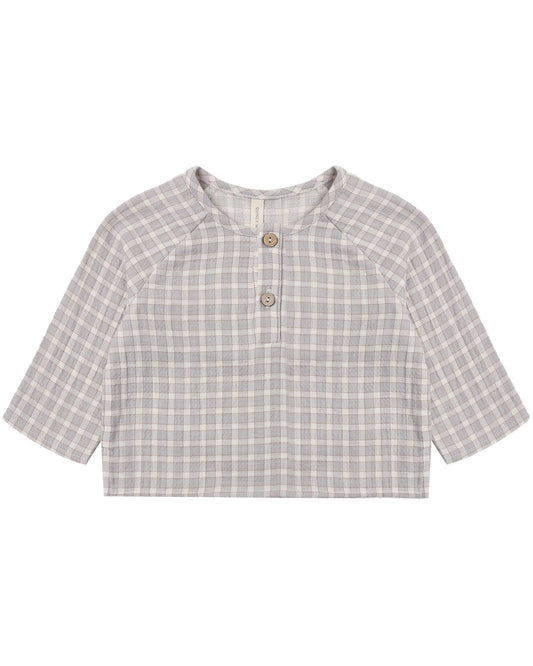 Quincy Mae Zion Shirt - Blue Gingham