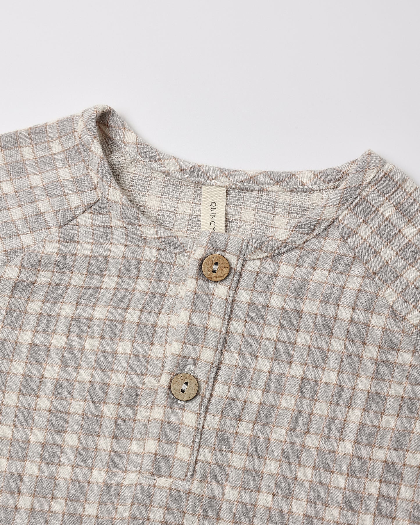 Quincy Mae Zion Shirt - Blue Gingham