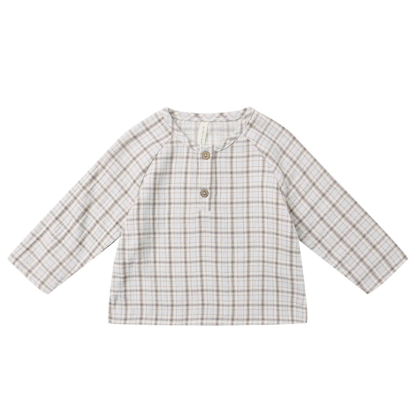Quincy Mae Zion Shirt - Blue Plaid