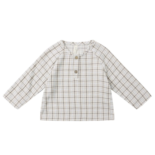 Quincy Mae Zion Shirt - Blue Plaid