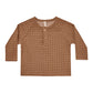 Quincy Mae Zion Shirt - Cinnamon Grid