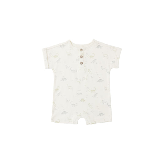 Quincy Mae Short Sleeve One-Piece - Dinosaur