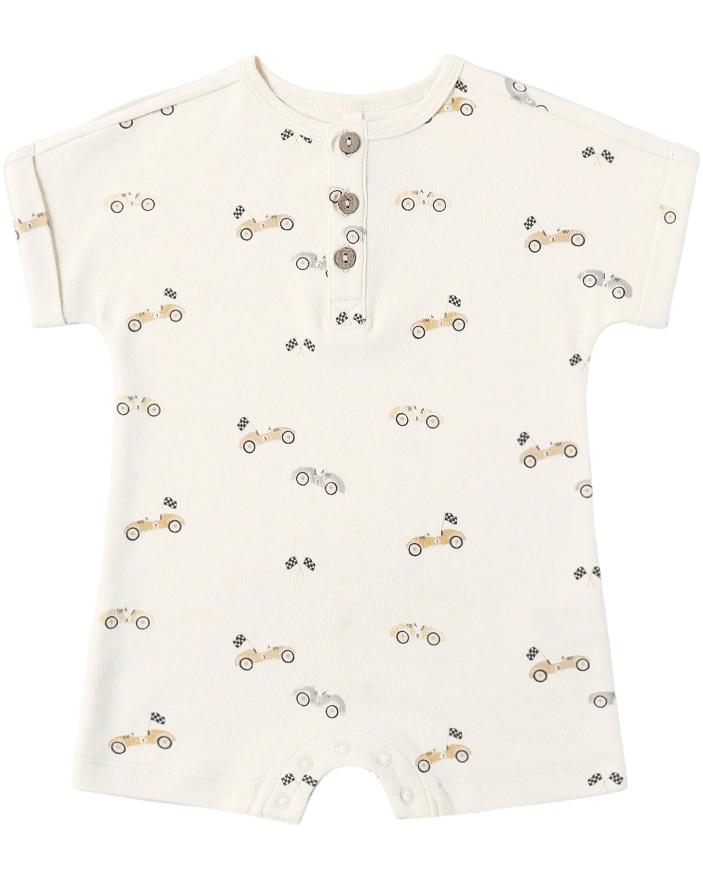 Quincy Mae Short Sleeve One-Piece - Race Car