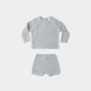 Quincy Mae Summer Knit Set - Heathered Sky