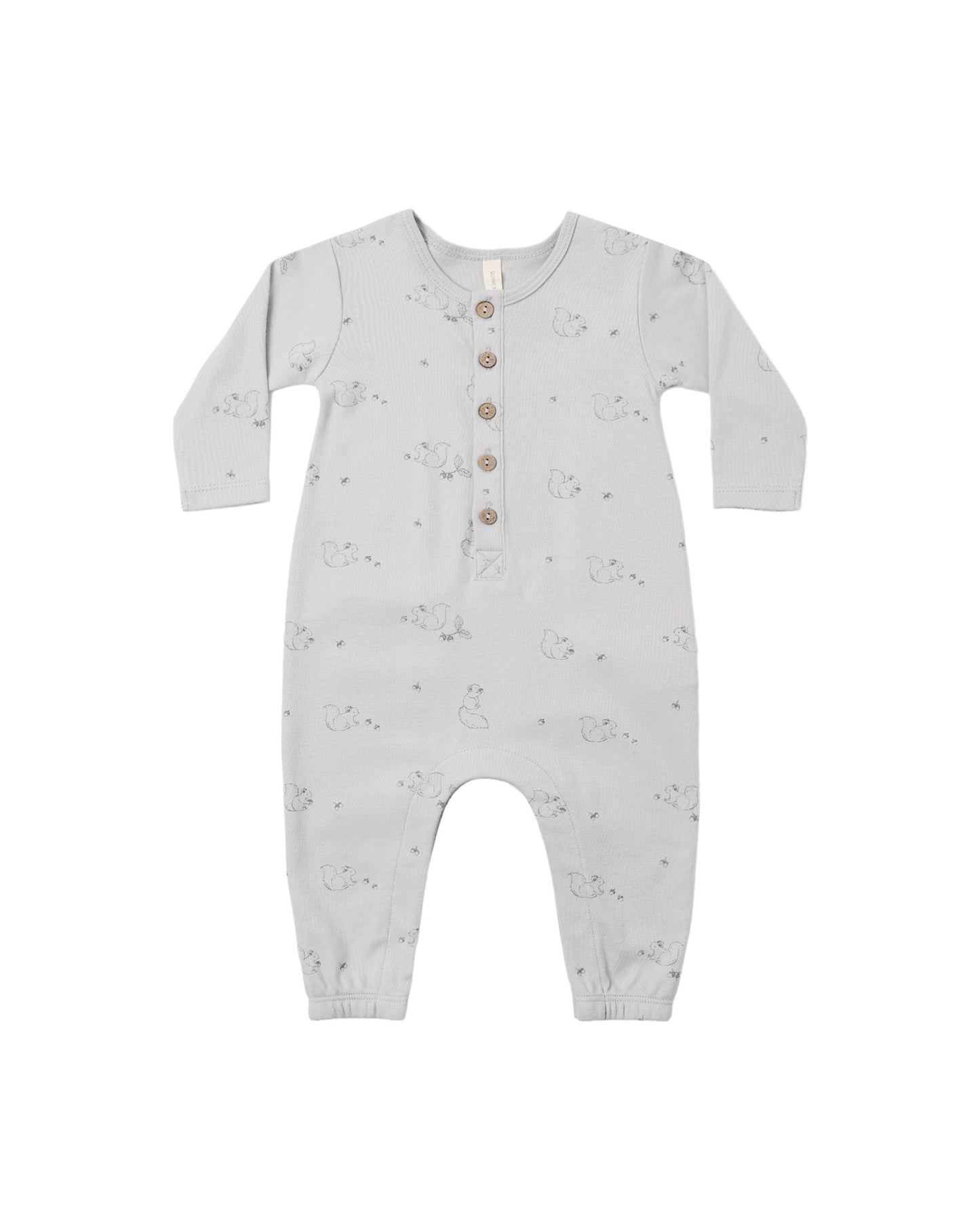 Quincy Mae Long Sleeve Jumpsuit - Squirrel