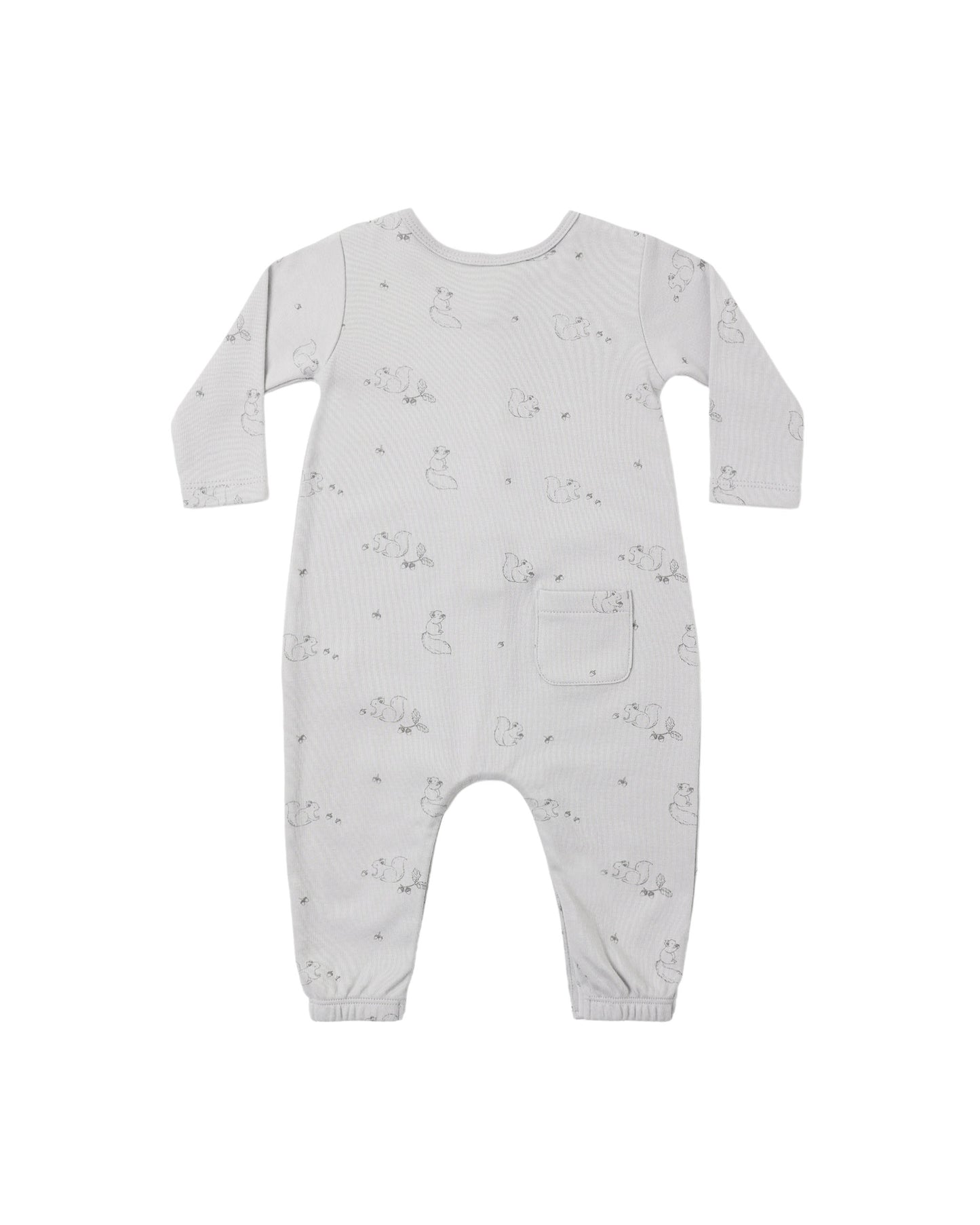Quincy Mae Long Sleeve Jumpsuit - Squirrel