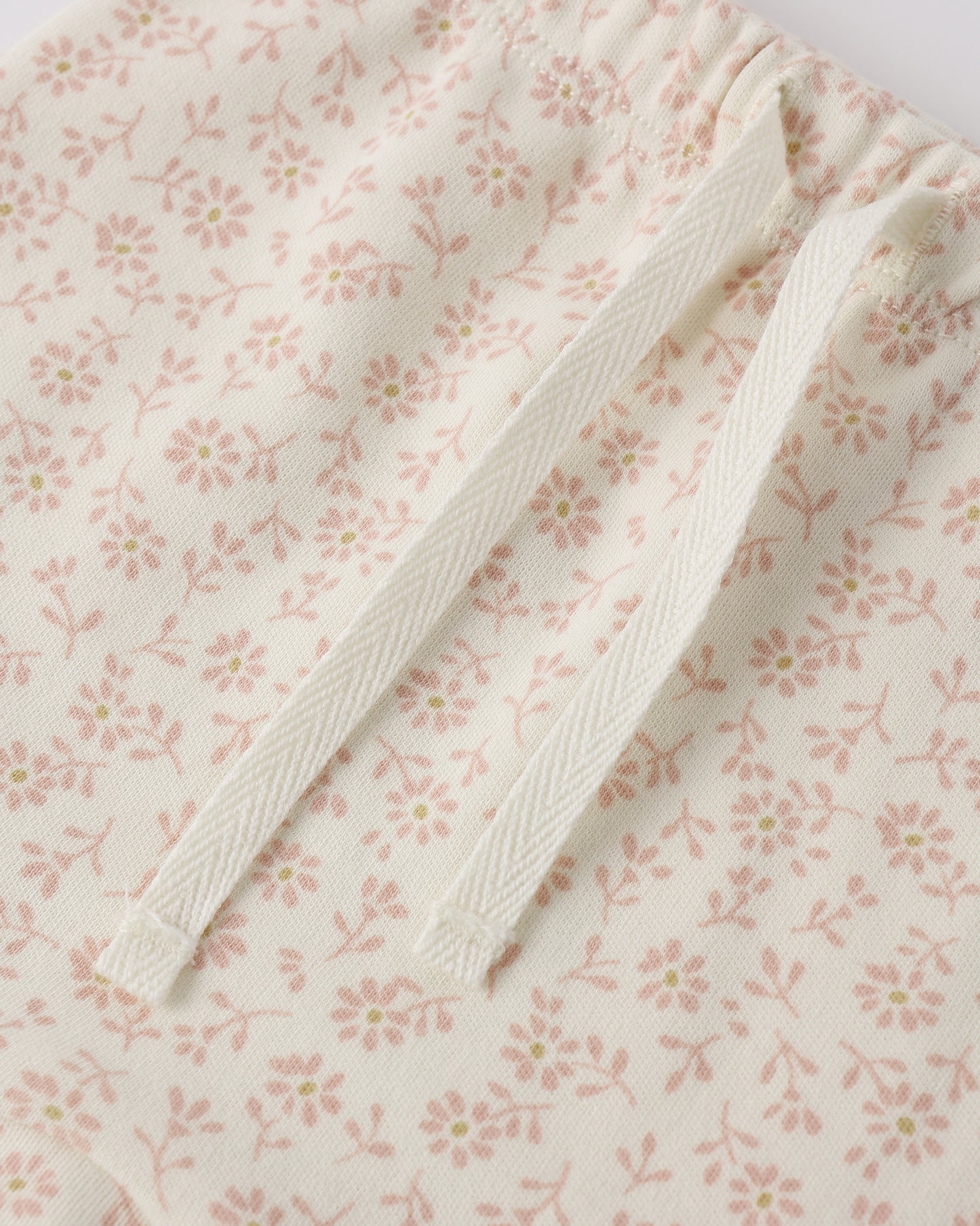 Quincy Mae Wrap Top + Footed Pant Set - Ditsy