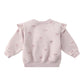 Quincy Mae Ruffle Fleece Sweatshirt - Bows