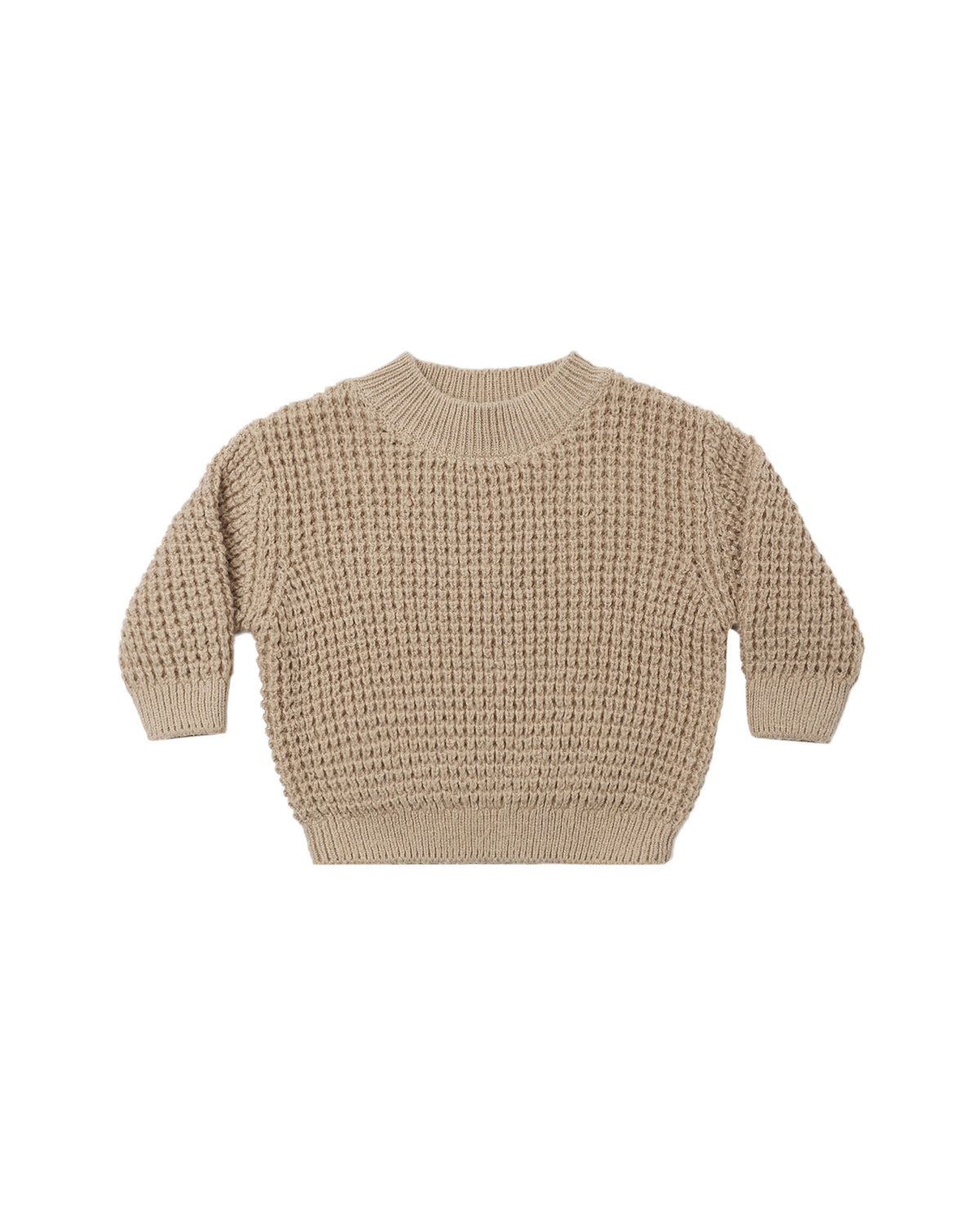 Quincy Mae Chunky Knit Sweater - Heathered Latte
