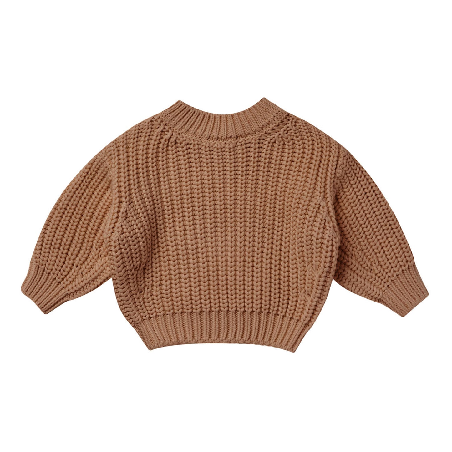 Quincy Mae Chunky Knit Sweater - Cinnamon