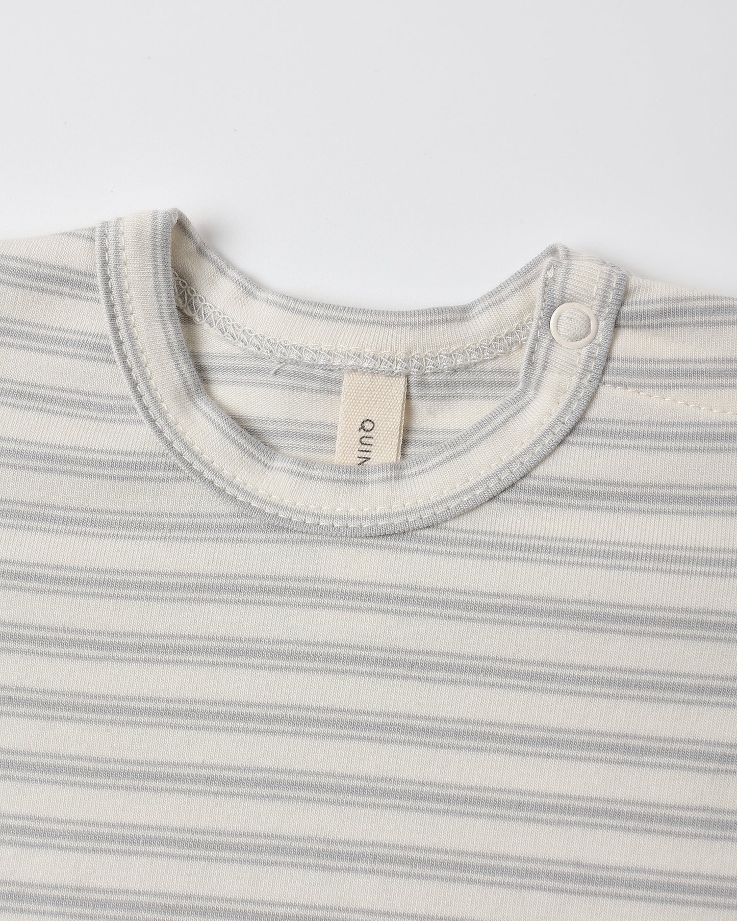 Quincy Mae Jersey Bodysuit, 2 Pack - Squirrel, Cloud Stripe