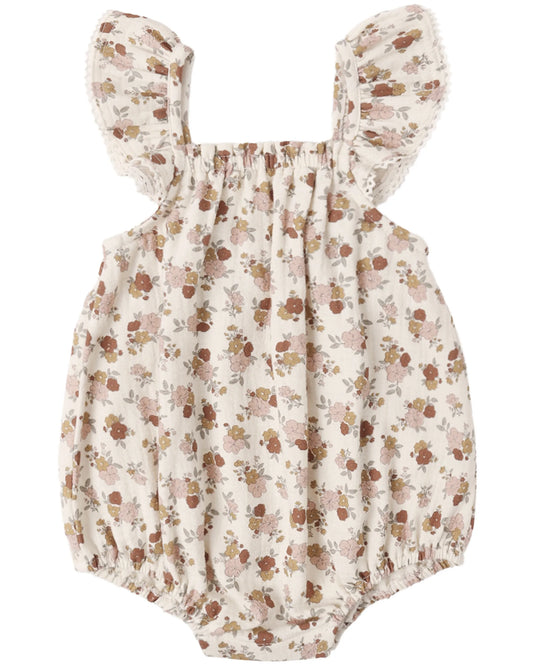 Quincy Mae Bonnie Romper - Bloom