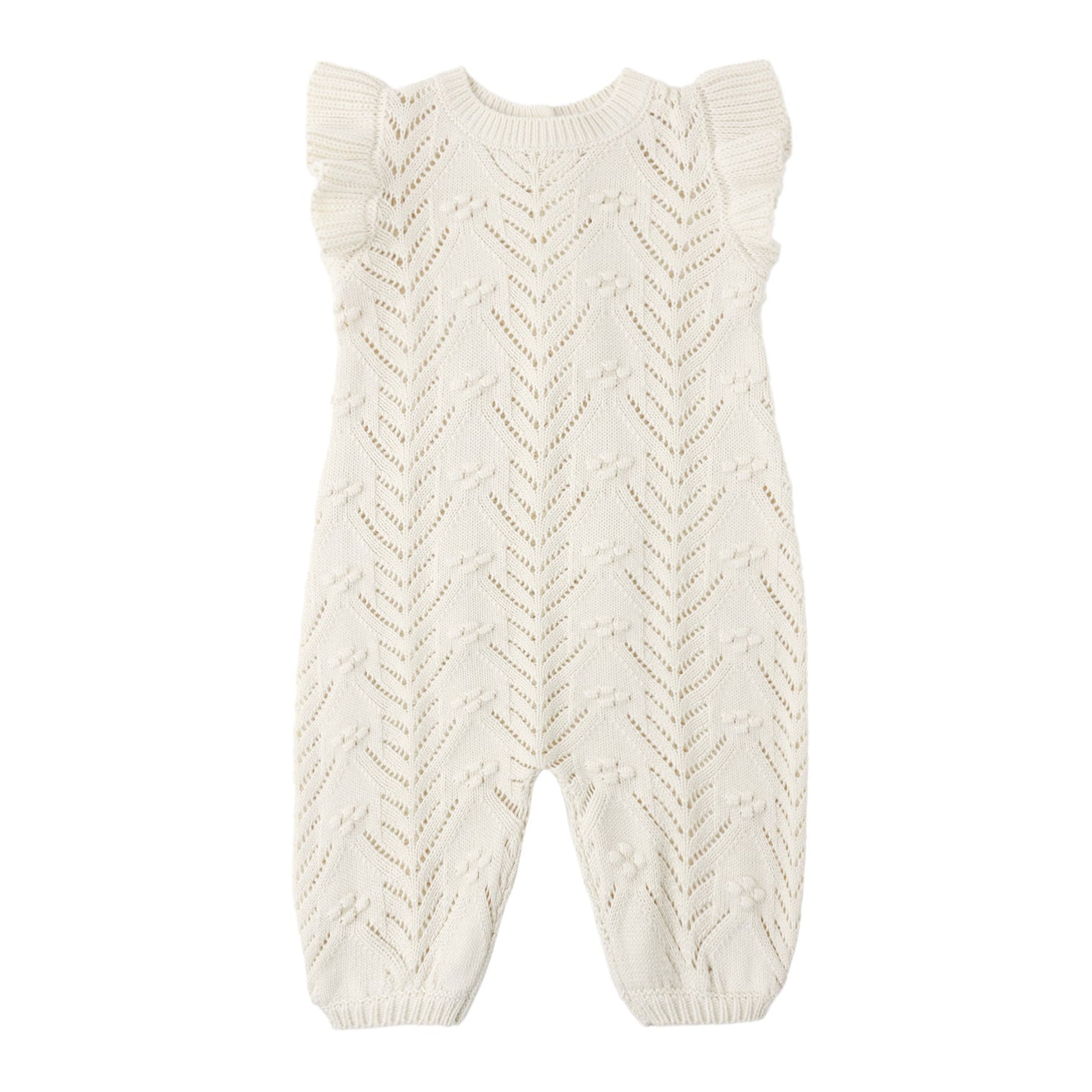 Quincy Mae Mira Knit Romper - Natural