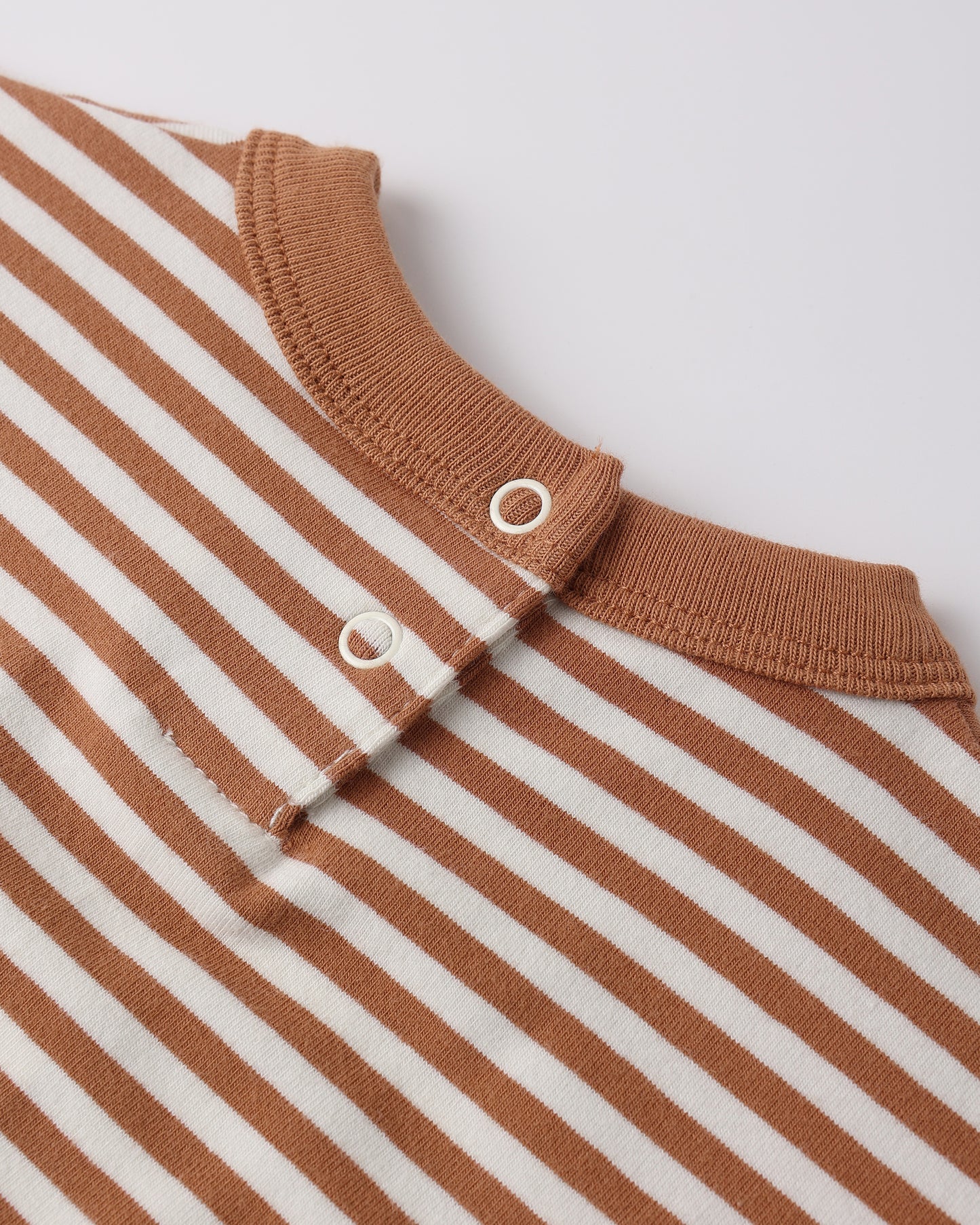 Quincy Mae Relaxed Bubble Romper - Poppy Stripe